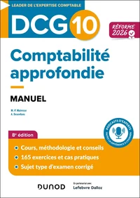 DCG 10 - Comptabilité approfondie - Manuel - Réforme 2026-2027