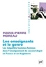 Marie-Pierre Moreau - Les enseignants et le genre - Les inégalités hommes-femmes dans l'enseignement du second degré en France et en Angleterre.