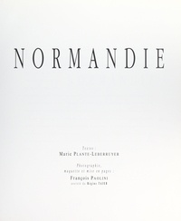 Marie Plante-Leberruyer et  Conseil Régional de Basse-Norm - Normandie.