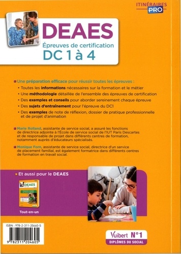 DEAES, DC 1 à 4, méthode et entraînement. Diplôme d'Etat d'Accompagnant éducatif et social  Edition 2018-2019