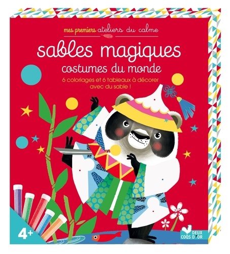 Marie-Rose Boisson - Sables magiques - Costumes du monde. 6 coloriages et 6 tableaux et décorer avec des sables colorés !.