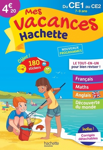 Mes vacances Hachette du CE1 au CE2  Edition 2020