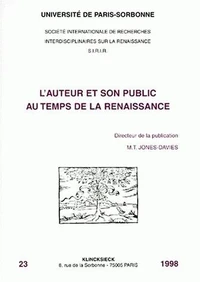 L'auteur et son public au temps de la Renaissance