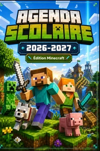 Agenda Scolaire 2026-2027 Édition Minecraft