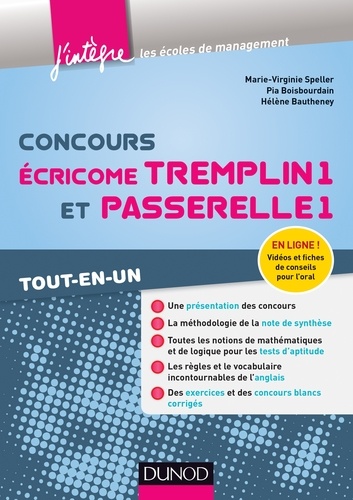 Marie-Virginie Speller et Pia Boisbourdain - Concours Écricome Tremplin 1 et Passerelle 1 - Tout-en-un.