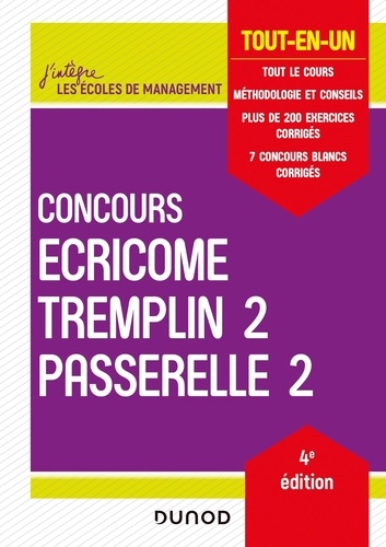 Concours Ecricome Tremplin 2 Passerelle 2. Tout-en-un 4e édition