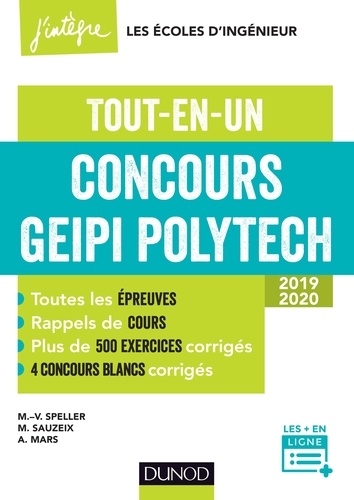 Marie-Virginie Speller et Michaël Sauzeix - Concours Geipi Polytech - Tout-en-un 2019-2020.
