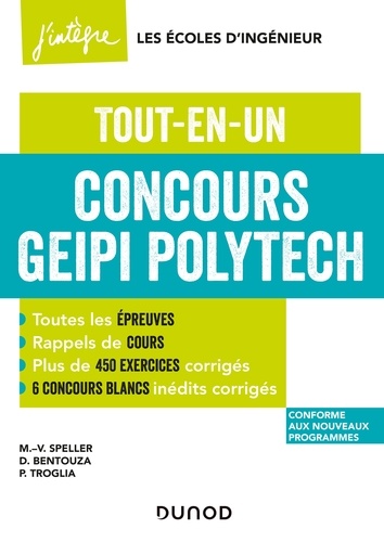 Marie-Virginie Speller et Michaël Sauzeix - Concours Geipi Polytech - Tout-en-un.