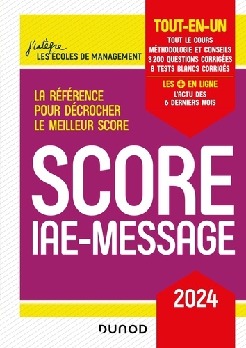 Score IAE-Message. Tout-en-un  Edition 2024