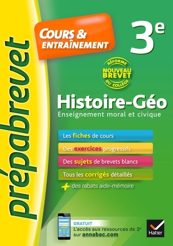Histoire-géographie EMC 3e. Cours & entrainement