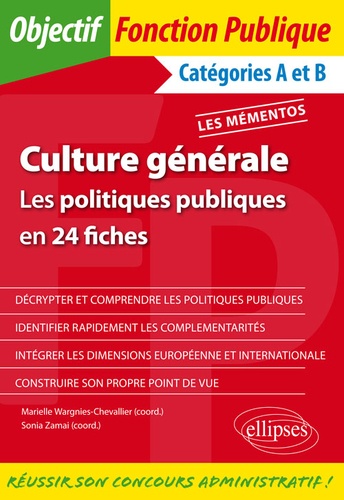 Culture générale. Les politiques publiques en 24 fiches