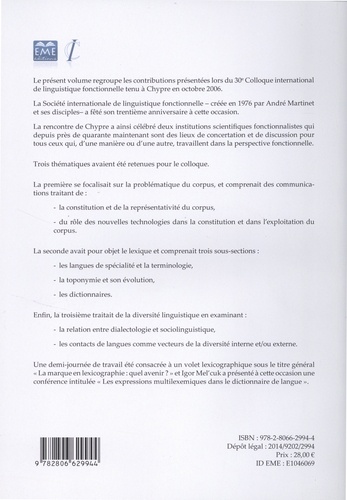 Actes du 30e Colloque international de linguistique fonctionnelle. Chypre, 18-21 octobre 2006