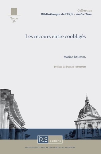 Marine Ranouil - Les recours entre coobligés.