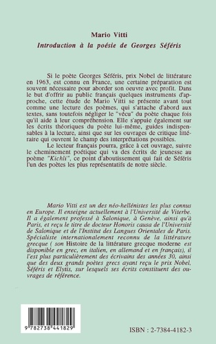 Introduction à la poésie de Georges Séféris