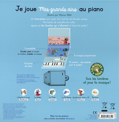 Je joue mes grands airs au piano