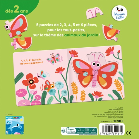Les animaux du jardin de Marion Billet - Album - Livre - Decitre