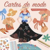 Marion Blanc - Cartes de mode Motifs du monde à gratter et à colorier - Avec des stickers, des strass, 8 cartes et 1 bâtonnet.