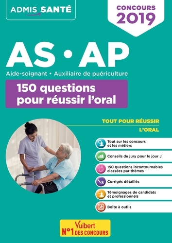 Concours AS-AP. 150 questions pour réussir l'oral  Edition 2019