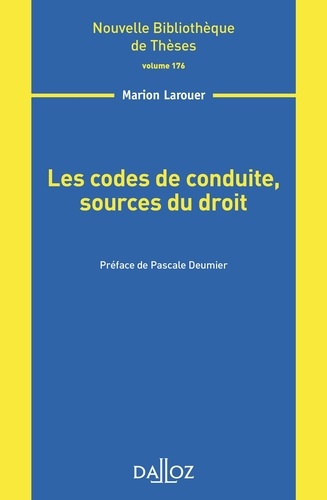 Marion Larouer - Les codes de conduite, sources du droit.