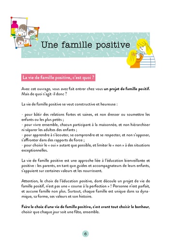 Les règles positives de la famille. Avec un poster