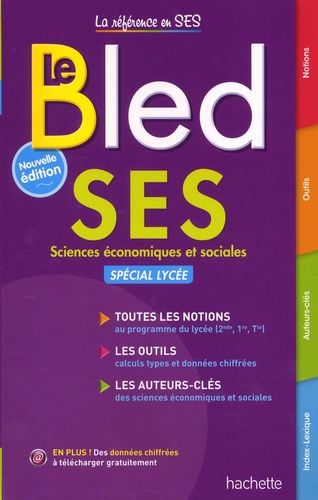 Le Bled SES Sciences économiques et sociales  Edition 2018