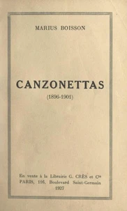 Canzonettas (1896-1901)