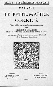 Le petit-maître corrigé