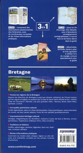Bretagne. Guide + Atlas + Carte 1/320 000 6e édition