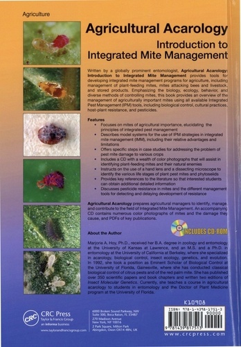 Agricultural acarology. Introduction to integrated mite management  avec 1 Cédérom