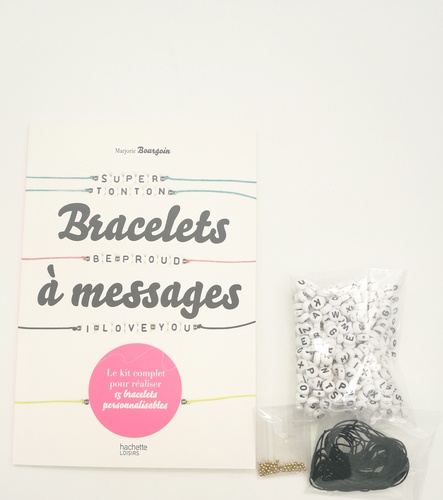 Bracelets à messages. Le kit complet pour réaliser 15 bracelets personnalisables