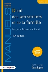 Téléchargement gratuit du livre nl Droit des personnes et de la famille par Marjorie Brusorio Aillaud 9782390132707 en francais
