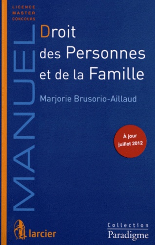 Marjorie Brusorio - Droit des personnes et de la famille.