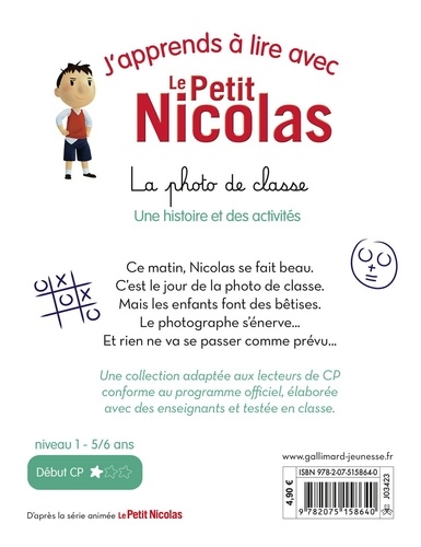 J'apprends à lire avec Le Petit Nicolas  La photo de classe. Niveau 1