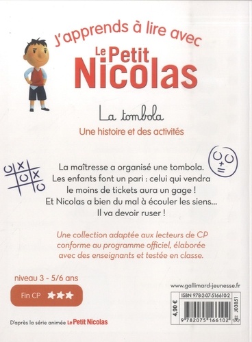 J'apprends à lire avec Le Petit Nicolas  La tombola
