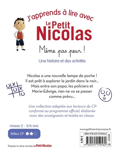 J'apprends à lire avec Le Petit Nicolas  Même pas peur !. Une histoire et des activités