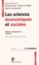 Marjorie Galy et Erwan Le Nader - Les sciences économiques et sociales - Histoire, enseignement, concours.