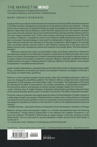 The Market in Mind. How Financialization Is Shaping Neuroscience, Translational Medicine, and Innovation in Biotechnology