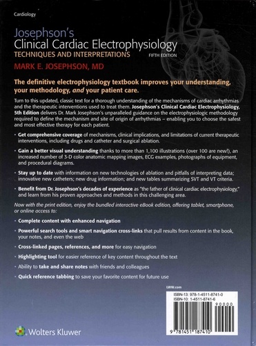 Josephson's Clinical Cardiac Electrophysiology. Techniques and Interpretations 5th edition