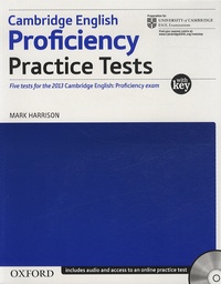 Mark Harrison - Cambridge English Proficiency, Practice Tests with Key - Five Tests for Cambridge Engliqh : Proficiency. 1 CD audio