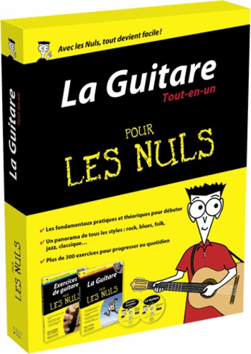 Mark Philipps et Jon Chappell - La Guitare Tout-en-un pour les nuls - Coffret 2 volumes : La Guitare pour les nuls ; Exercices de guitare pour les nuls. 2 CD audio