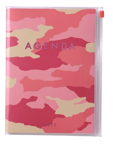 Agenda semainier Camouflage 2016-2017 - A5 - Rose