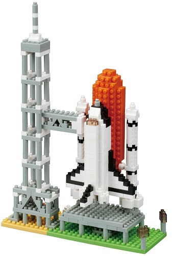 Boîte Nanoblock Space Shuttle & Launch Tower