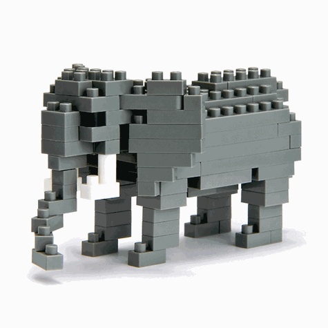 sachet nanoblock elephant