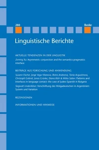Linguistische Berichte Heft 280