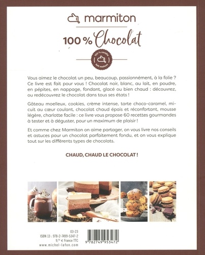 100% Chocolat. 60 recettes pour vous faire craquer