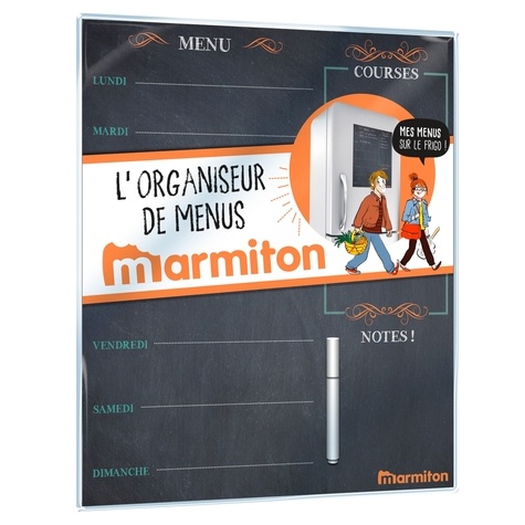  Marmiton - L'organiseur de menus Marmiton - Avec feutre blanc effaçable.