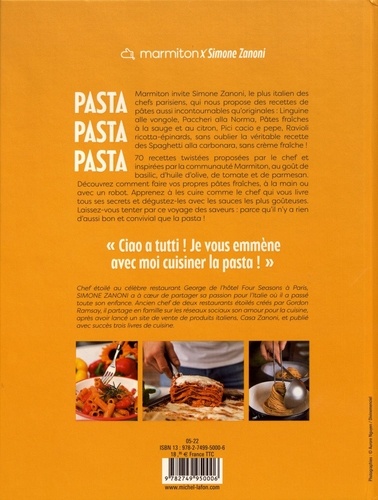 Pasta, pasta, pasta - Simone Zanoni - Marmiton: Marmiton, Zanoni, Simone,  Nguyen, Aurore: 9782749950006: : Books
