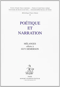 Poétique et narration - mélanges offerts à Guy Demerson