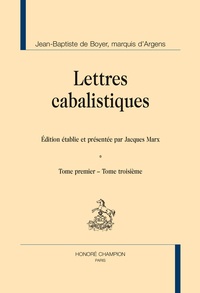  Marquis d'Argens - Lettres cabalistiques - 2 volumes.