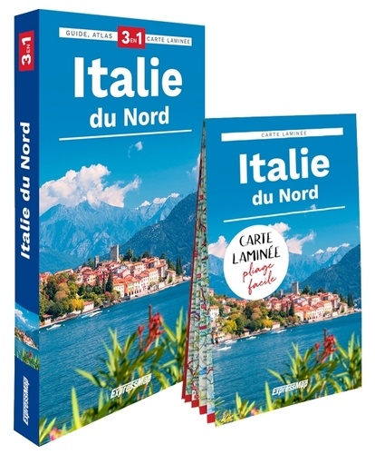 Italie du Nord. Guide + Atlas + Carte laminée 1/650 000